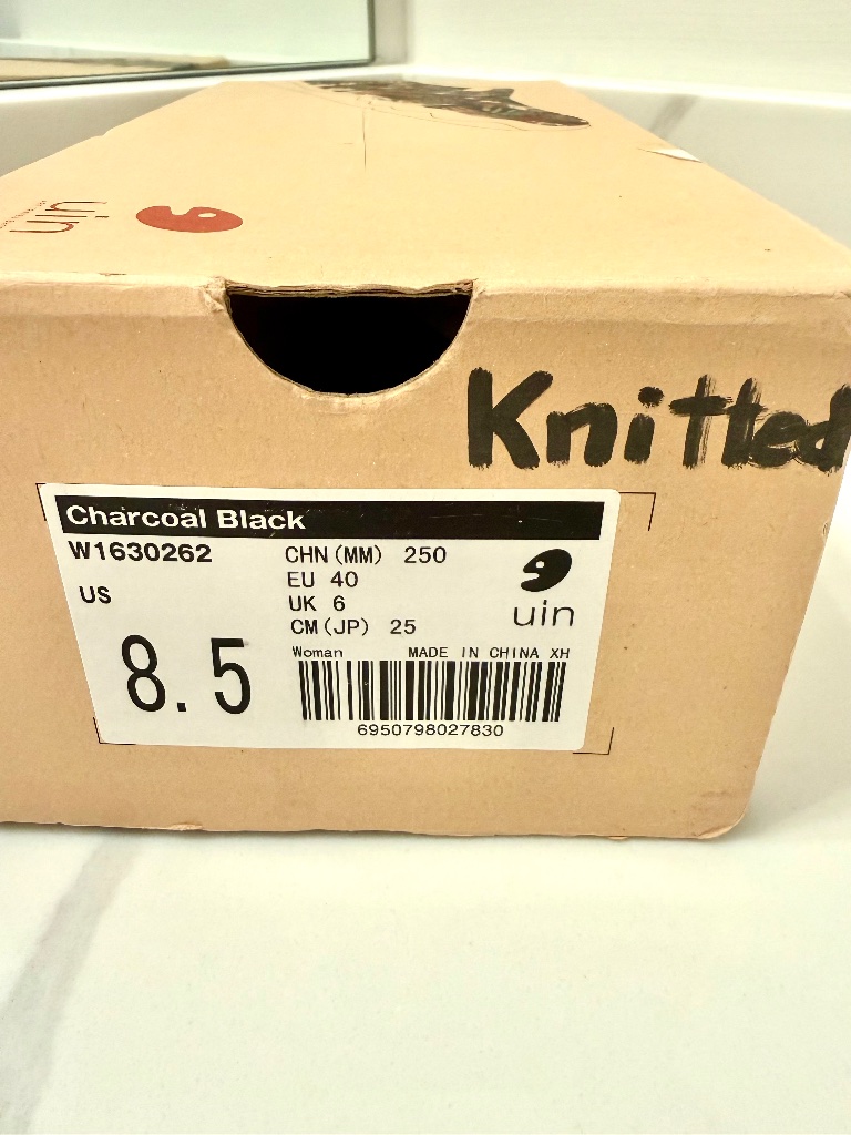 Nwt Uin Menorca Iii Black Knit Ballet Flats 8.5 — image 6 of 7